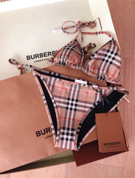 burberry women 2 piece swimsuit|Burberry swimsuit bikini.